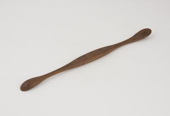 Lithotomy scoop, model, wood, 19th century