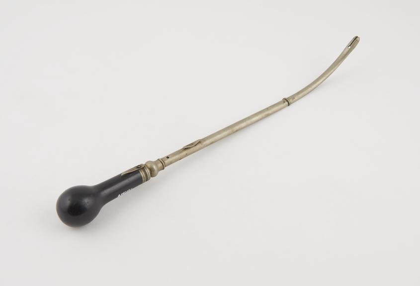 Lithotomy staff(?), steel and ebony, 19th century