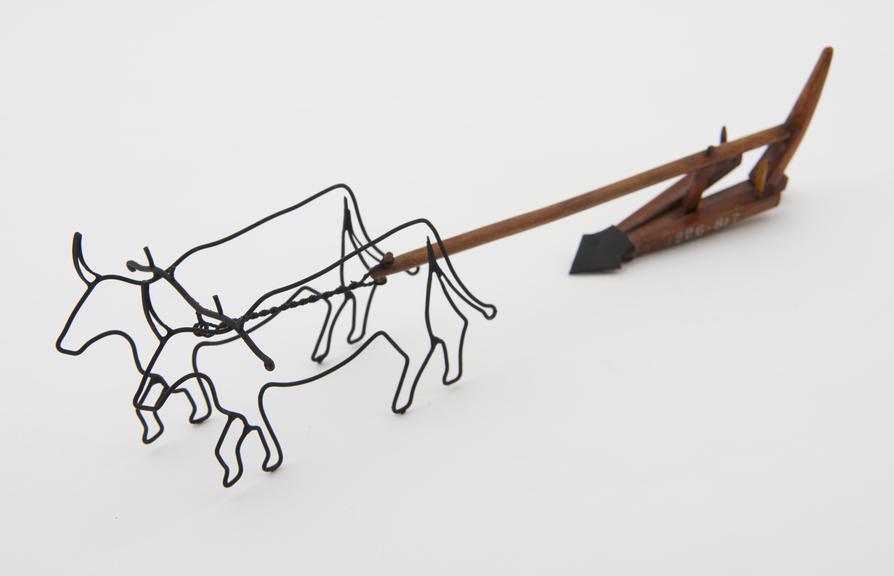 Model of Ancient Roman plough, used in the time of Virgil