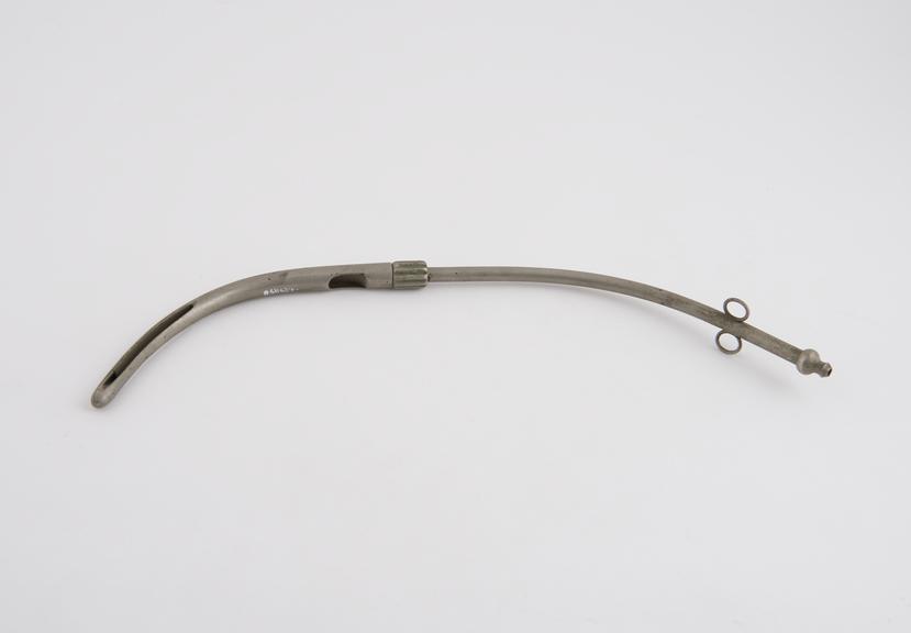 Douche, uterine, metal, nickel-plated, 1880-1930