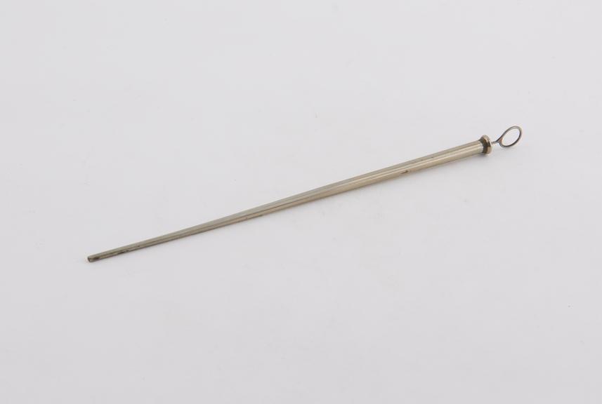 Female conical catheter with stilette, c. 1880