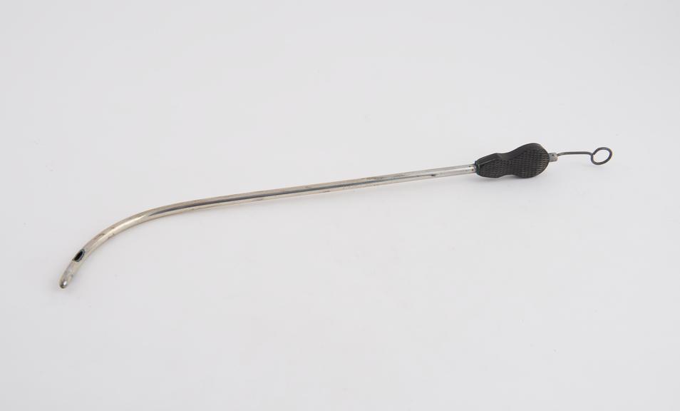 Brodie's catheter with long proximal curve and chequered ebony