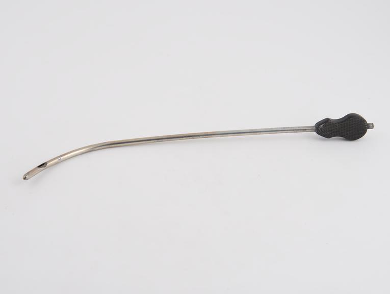 Brodie's silver-plated catheter with proximal curve and