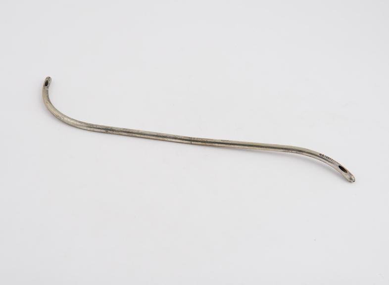 Double-ended silver-plated catheter, by Allen and Hanburys, c