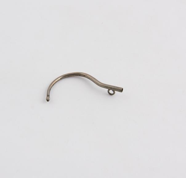 Catheter, possibly nasal, silver-plated, 1880-1920.