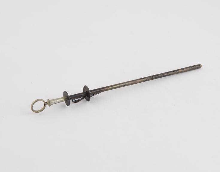 Catheter, steel, silver-plated, two, probably British