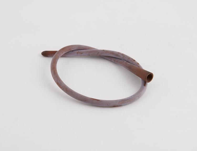 Rubber catheter, size 10, Jaques' pattern, English, 1840-1920