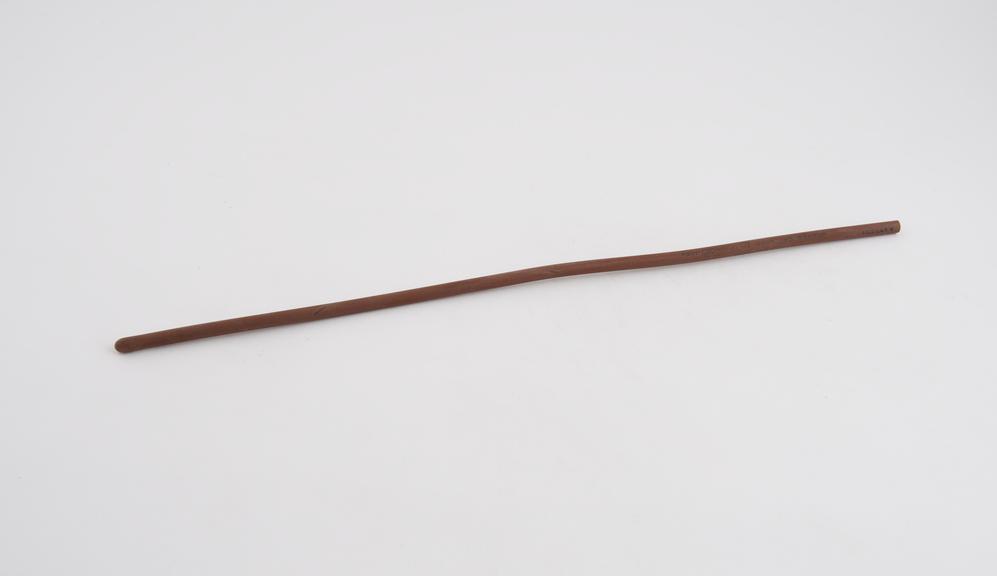 Rubber catheter, Jaques' pattern, size 10, English, 1840-1920