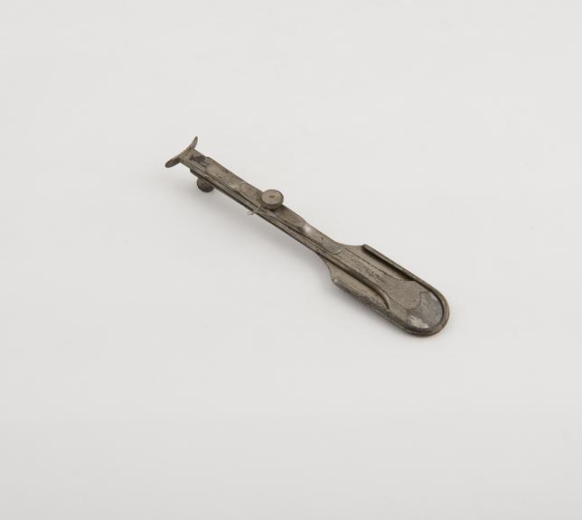 Tonsil guillotine, Mackenzie, steel, nickel-plated