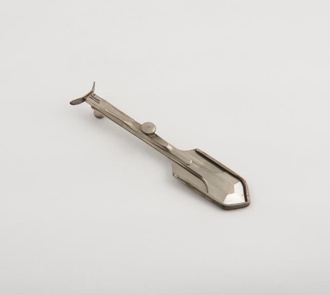 Tonsil guillotine, Lennox Browne, steel, nickel-plated