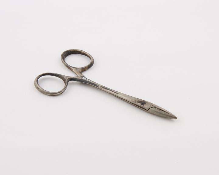 Spencer Wells artery forceps, screw-joint, plated steel