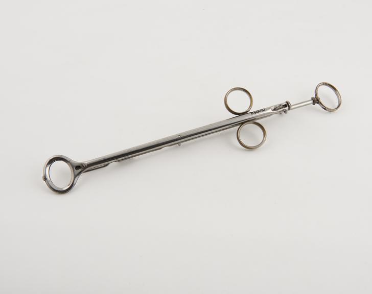 Tonsil guillotine, Mathieu, steel, 2nd half 19th century