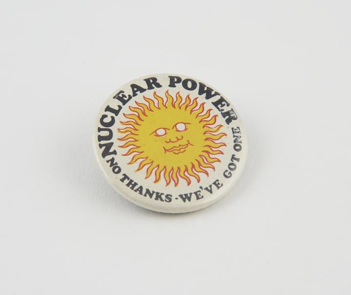 Anti-nuclear energy badge