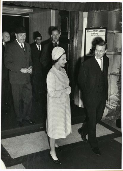 Photo entitled 'Opening of Engineer's Day Exhibition: Queen