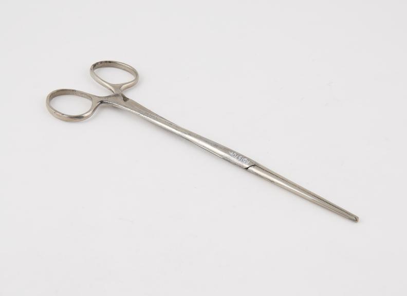 Kocher artery forceps, screw-joint, steel, nickel-plated