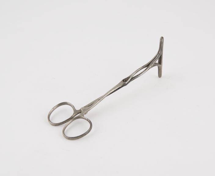 Artery forceps, steel, T-shaped heads, possibly British