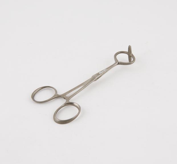 Artery forceps, steel, nickel-plated, by Wenborn of Oxford