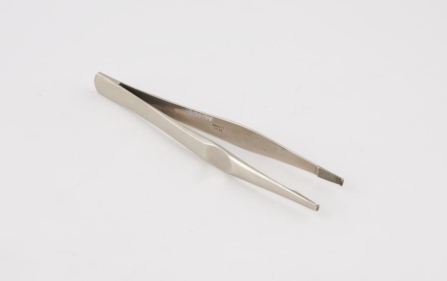 Lane's dissection forceps, steel, nickel-plated