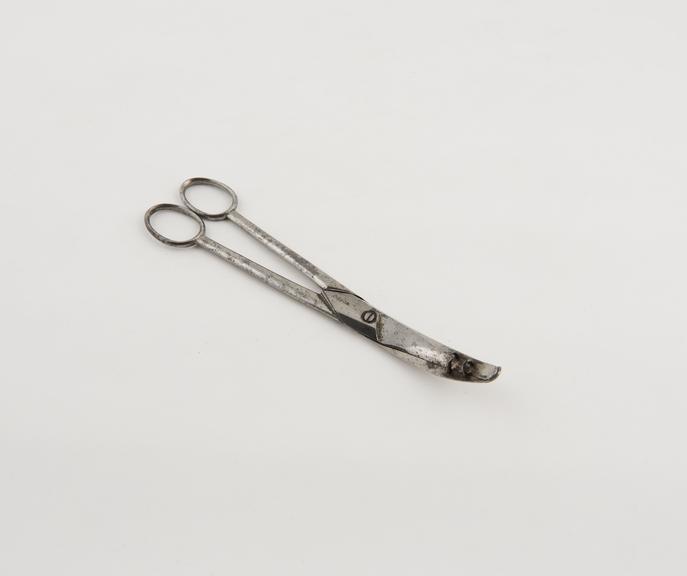 Tonsil scissors, Erichsen, steel, by Wood, English