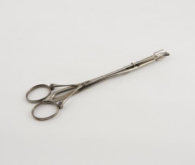 Tonsil scissors, Rupprecht, steel, by Evans and Co