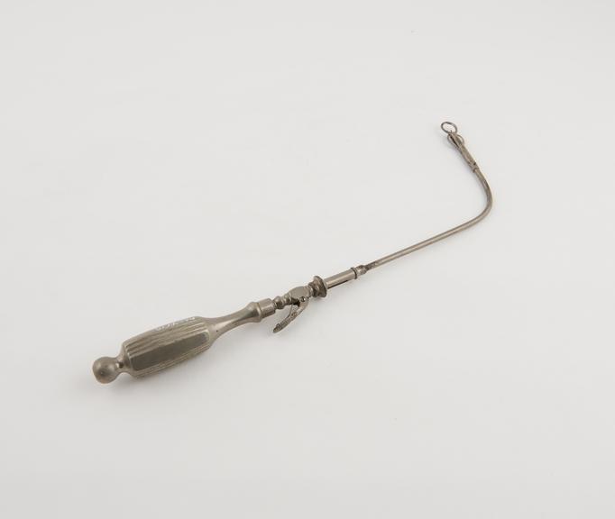 Tonsil guillotine(?), steel, plated, probably British