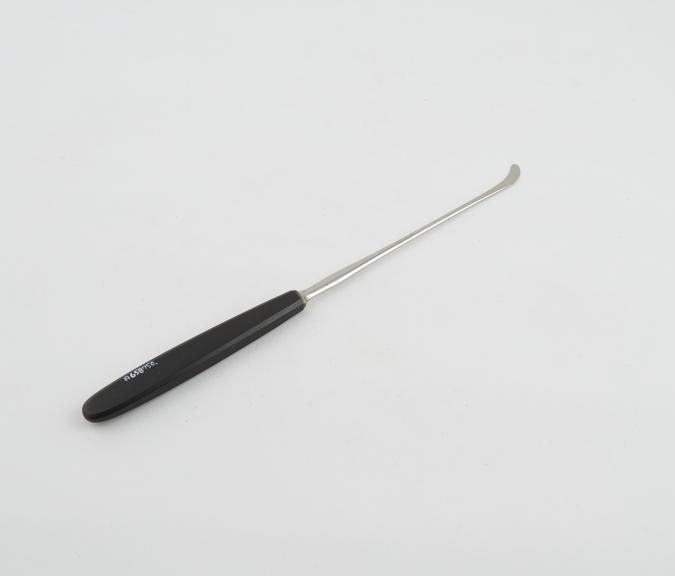 Cleft palate knife, steel with ebony handle, by Luer, Paris