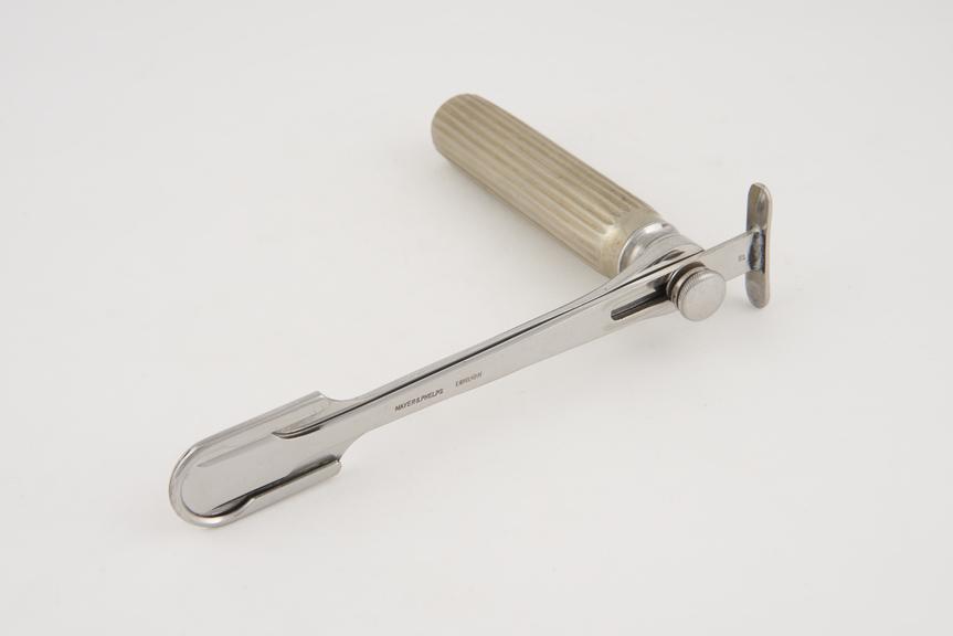 Tonsil guillotine, Heath, steel, nickel plated