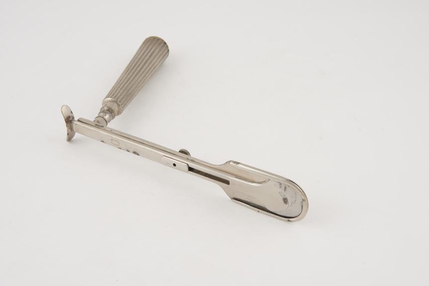 MacKenzie's tonsil guillotine, steel, nickel plated