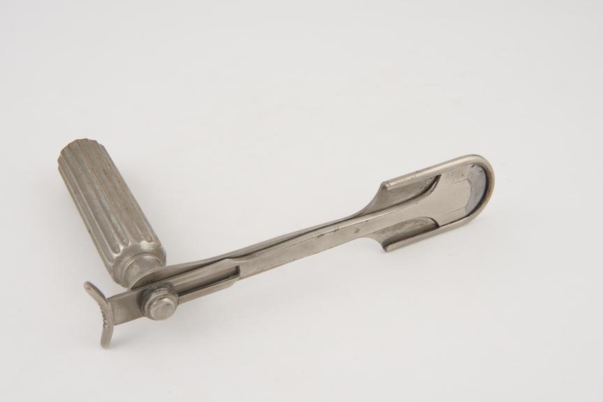 Tonsil guillotine, Heath, steel, nickel plated