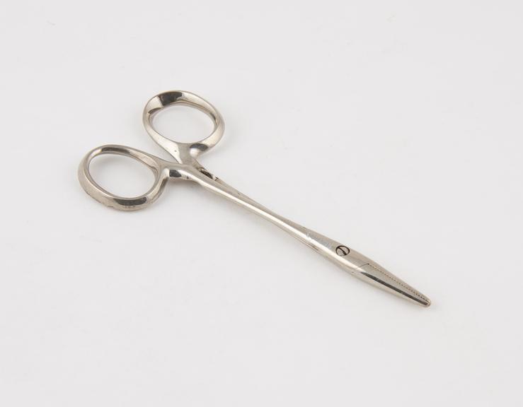 Artery forceps, Pean, steel, nickel plated, by H.H