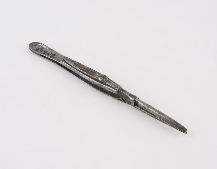 Bryant's torsion forceps, steel, by Hills, King St