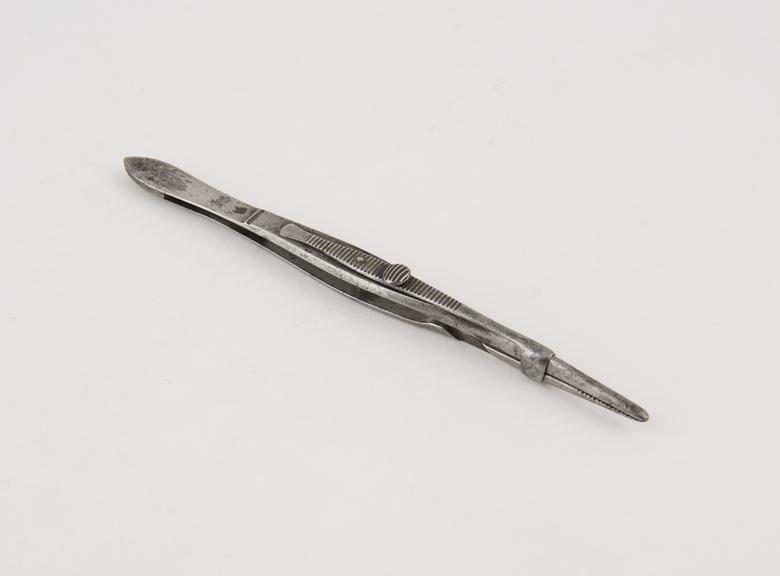 Bryant's torsion forceps, narrow head, steel