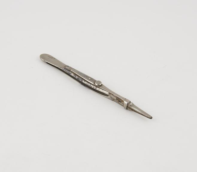 Bryant's torsion forceps, narrow-head, steel, plated