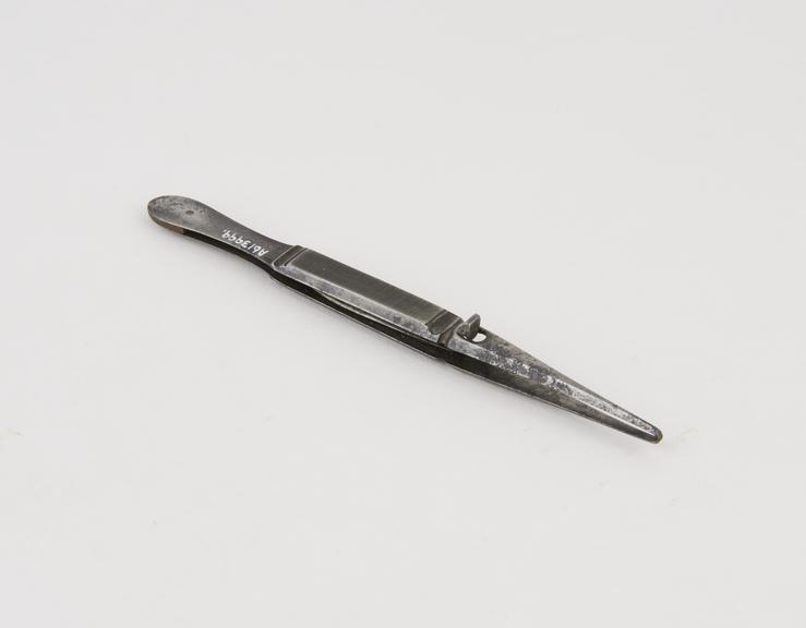 Liston's straight artery forceps, steel, probably British