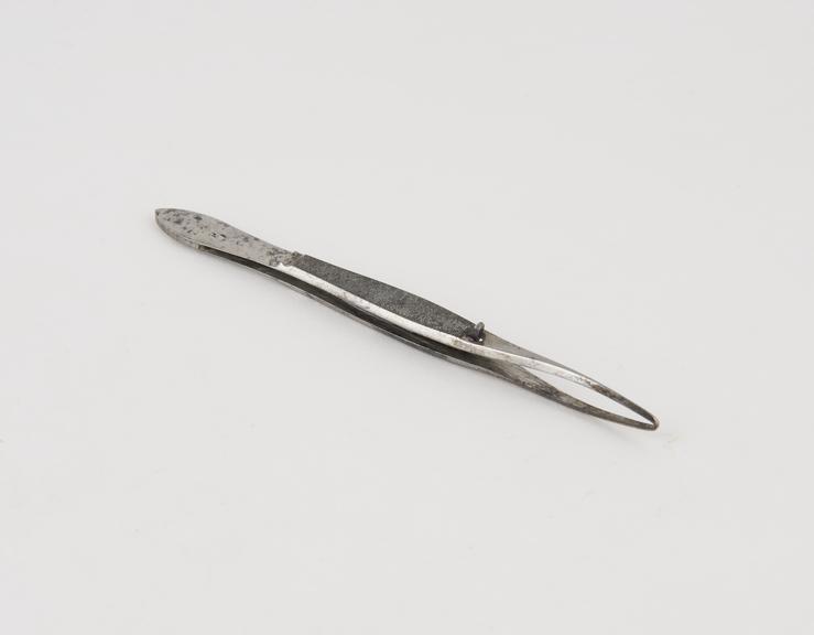 Liston artery forceps, steel, spring-catch, 1800-1856