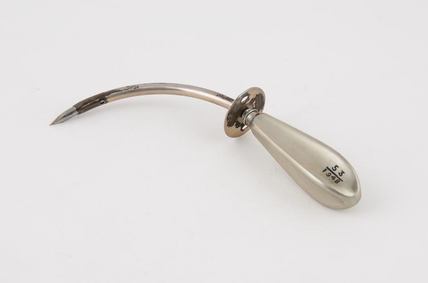 Pearse's bladder trocar, steel, with silver cannula