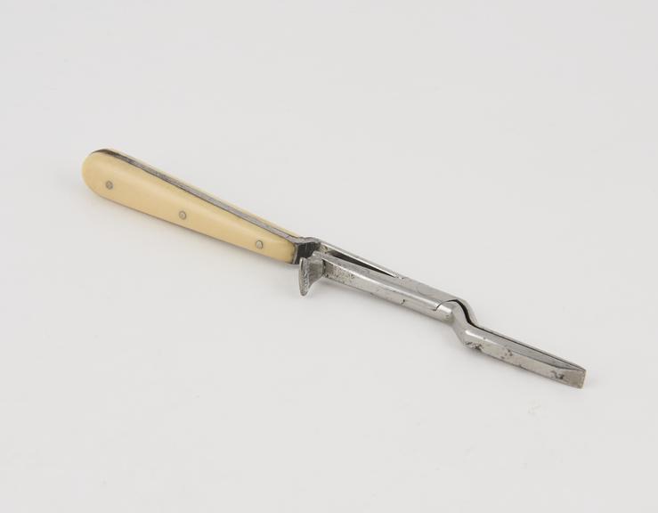 Dilator(?), steel and ivory, 19th century