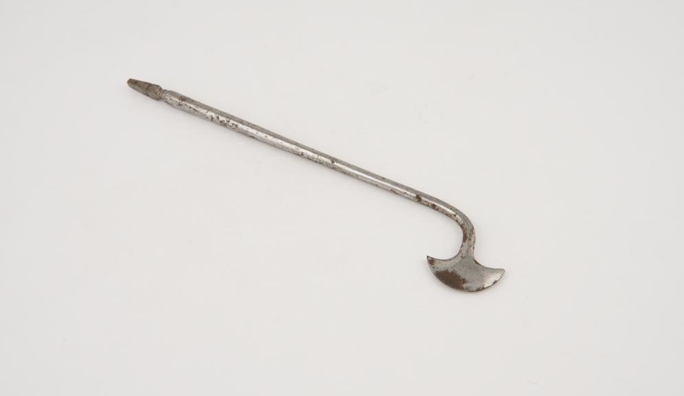 Cautery, probably late 18th to 19th century, steel, incomplete