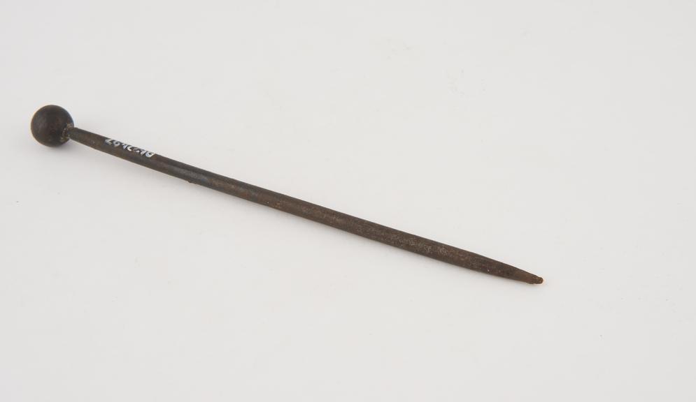 Cautery, probably 17th to 18th century, iron, incomplete