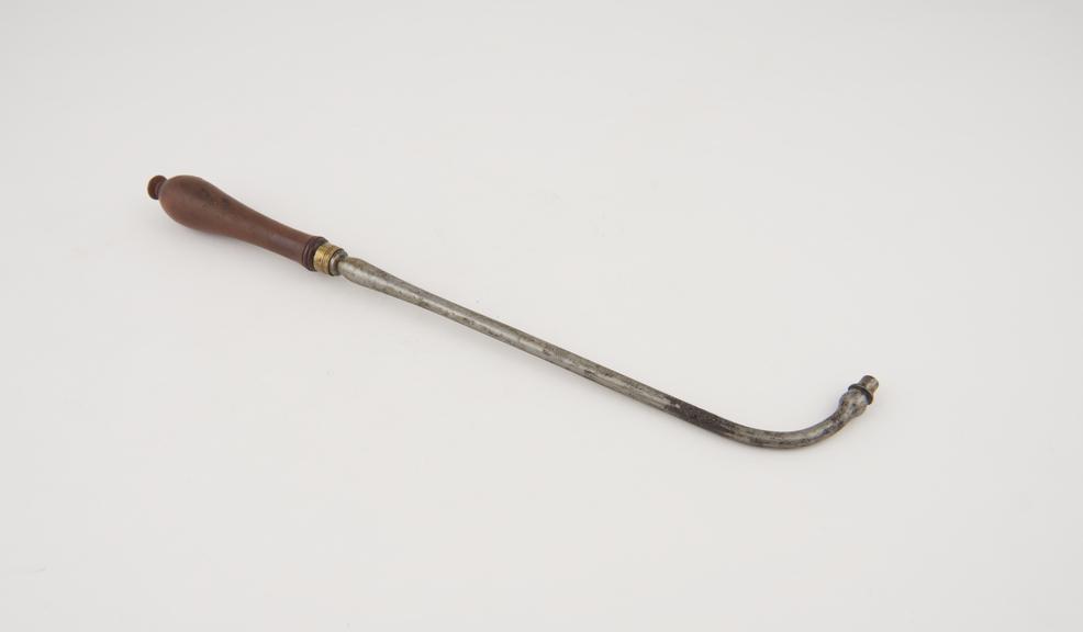 Cautery, probably 18th century, steel, brass and wood