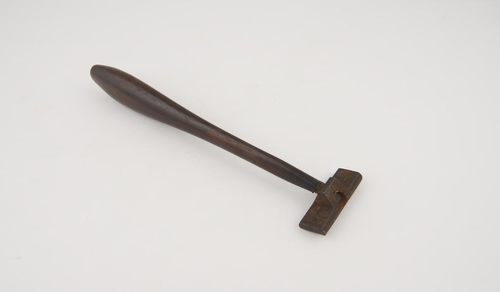 Cautery(?), steel with lignum vitae handle, probably English