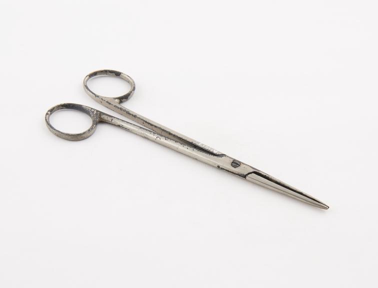 Lister's sinus forceps, steel, nickel plated, probably British