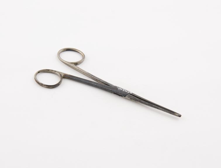 Lister's sinus forceps, steel, plated, probably British