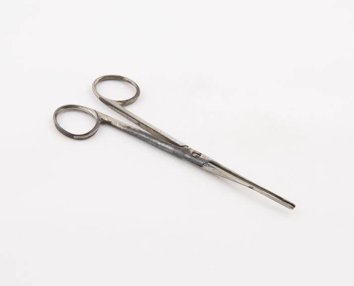 Lister's sinus forceps, steel, plated, probably British