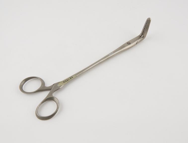 Spencer Wells compression forceps, screw-joint, steel, plated