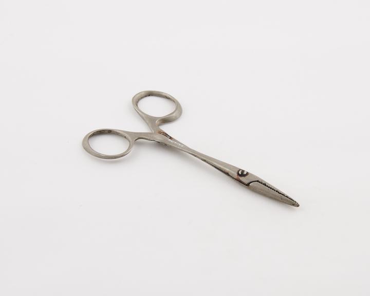 Spencer Wells artery forceps, screw-joint, plated steel