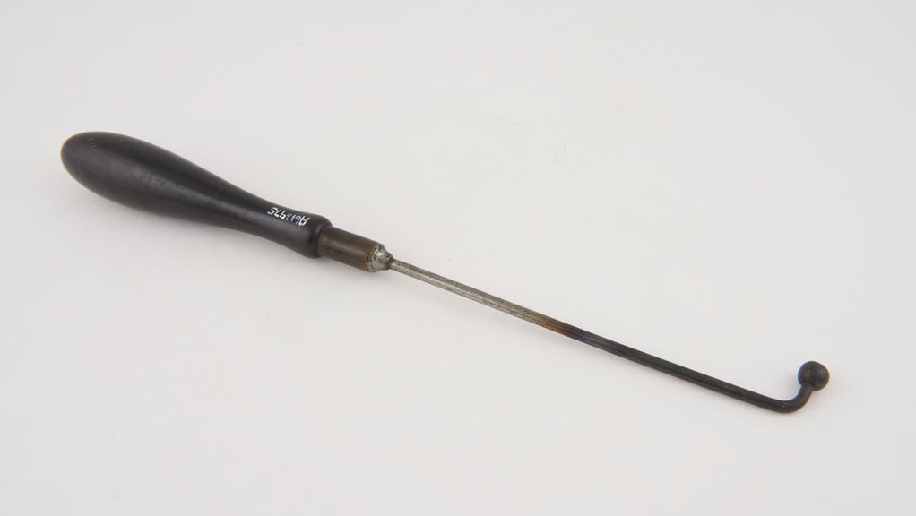 Cautery, probably 19th century, steel, brass and ebony