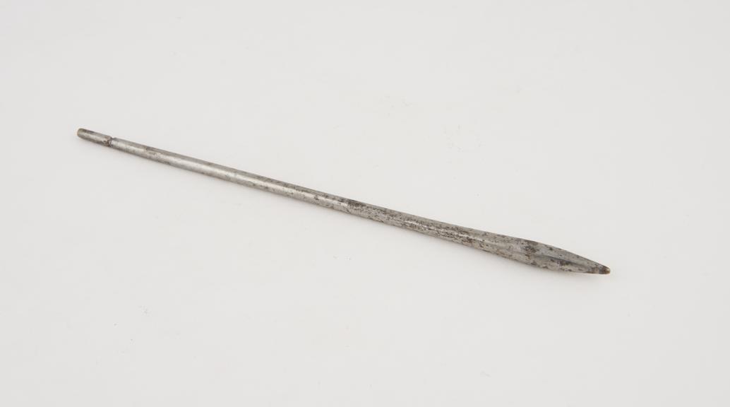 Cautery, 18th to 19th century, steel, without handle