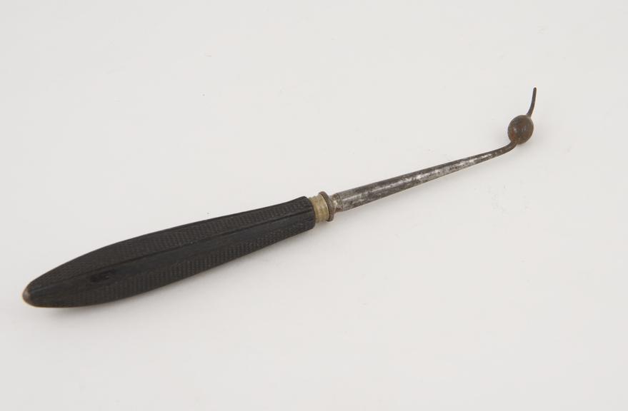 Probably naevus cautery, 19th century, probably French, steel