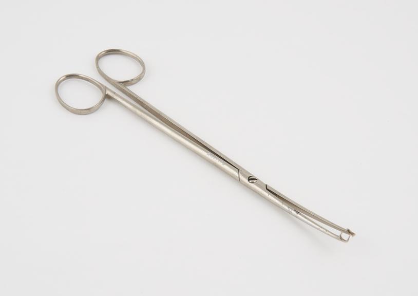 Vulsellum forceps, steel, nickel plated, by Mayer of London